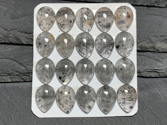 Super 7 pear 12x16mm cabochon - Calibrated cabochons