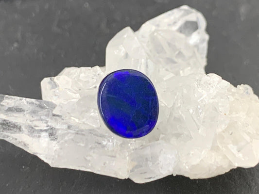 Australian Opal Doublet 8x9x4mm cabochon