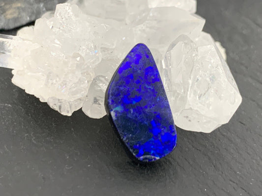 Australian Opal doublet 8x16x3mm cabochon