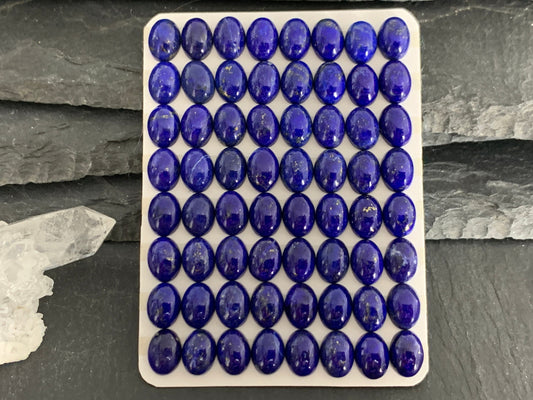 Lapis Lazuli oval 6x8mm cabochon - Calibrated acbochons