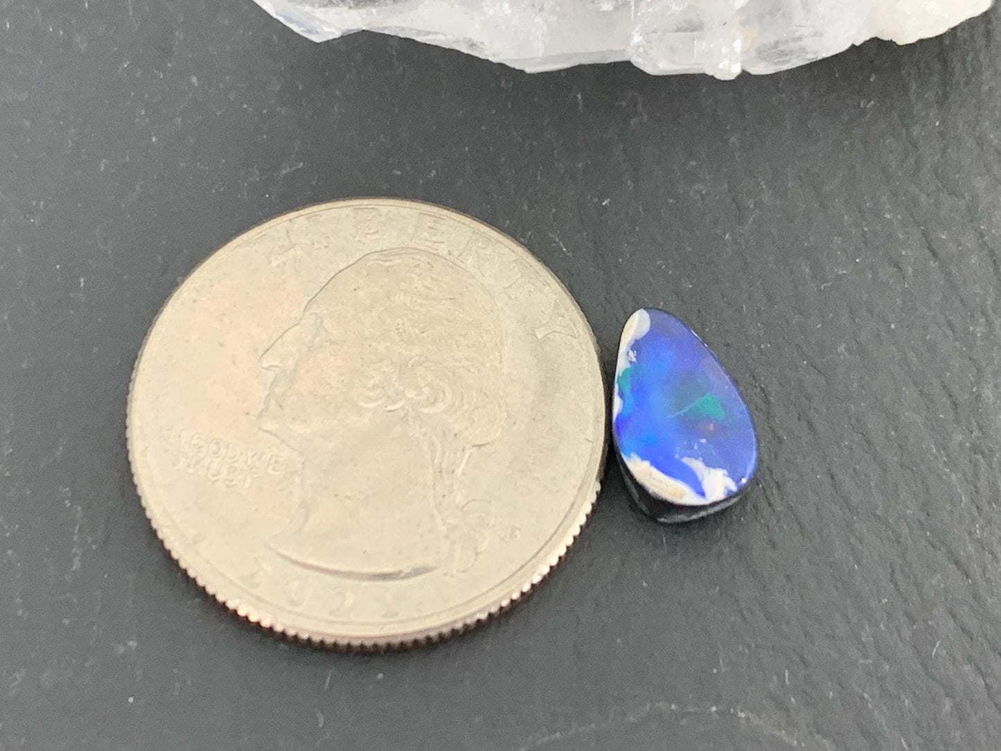 Australian Opal doublet 7x11x3.5mm cabochon