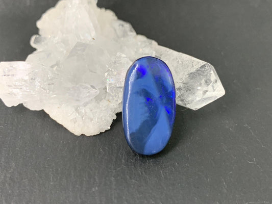 Australian Opal doublet 9x17x5mm cabochon