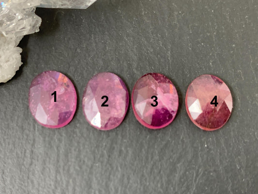 Faceted Sapphire oval 8x10mm cabochon Second quality cabochon