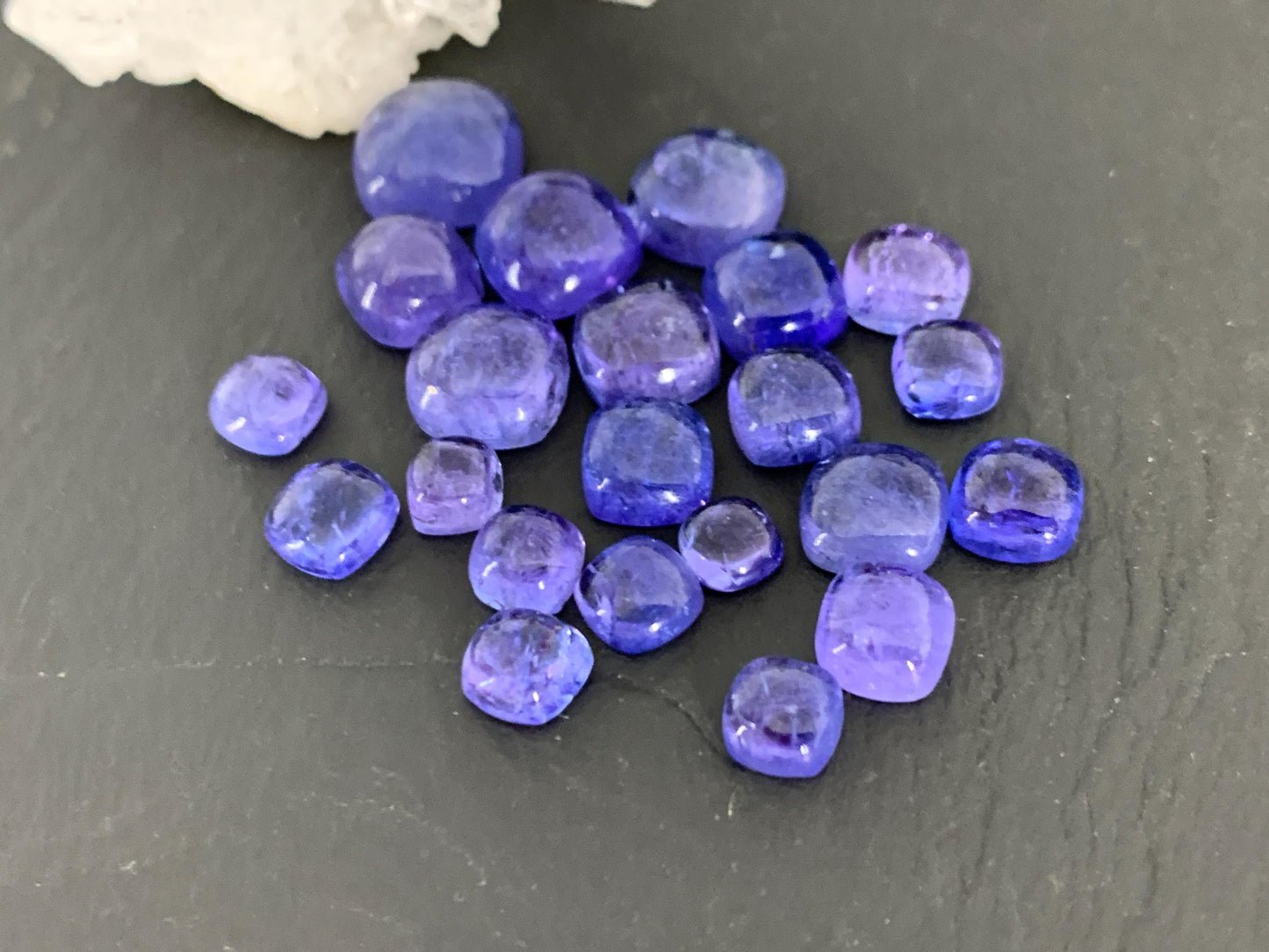 Tanzanite Square Cabochon: 5-9mm Gemstone