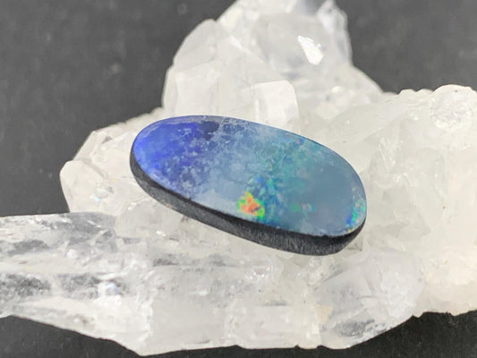 Australian Opal doublet 7x15x3.5mm cabochon