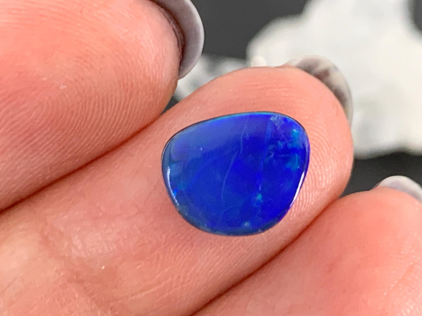 Australian Opal Doublet 8x10x4mm cabochon