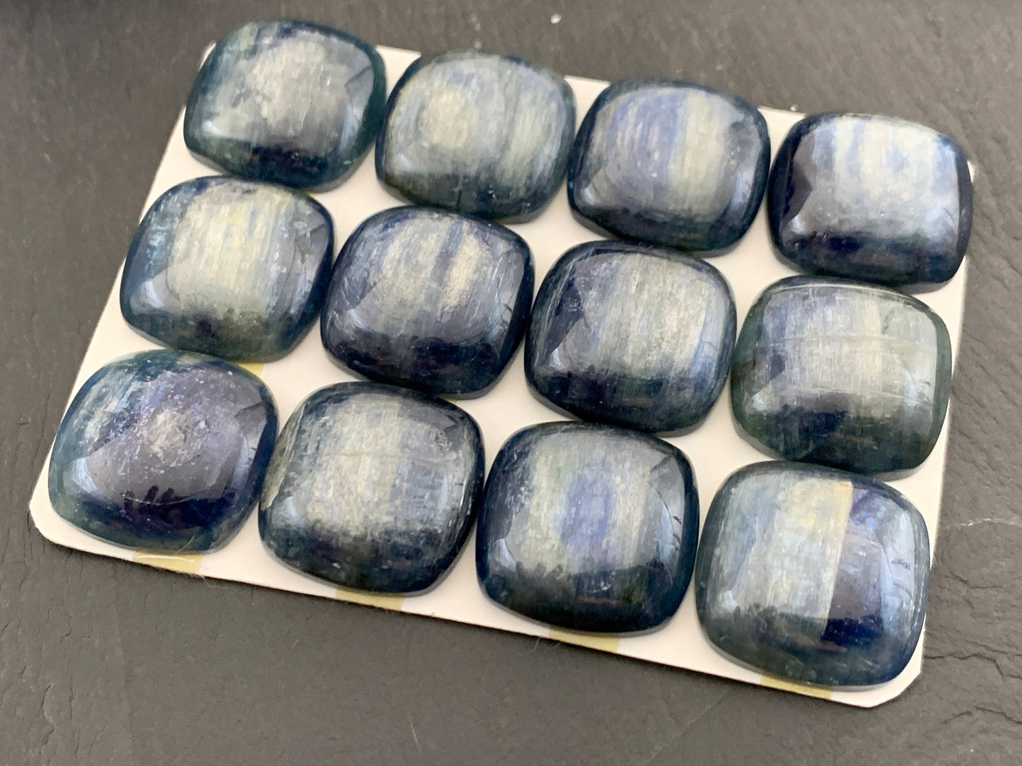 Kyanite Square 20mm cabochon | Calibrated Cabochons