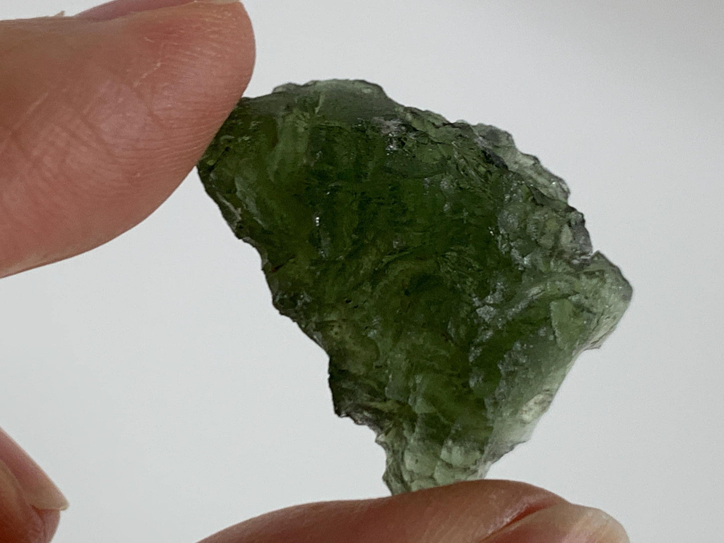Moldavite Crystal: Natural Rough Stone (Czech Republic, 4.43g)