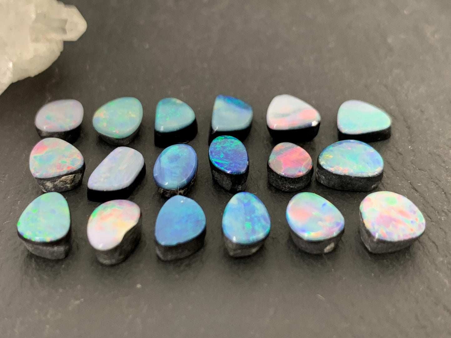 Australian Opal Doublet 6-8mm long cabochon - Select your cabochon