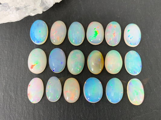 Ethiopian Opal 10-11mm long cabochon