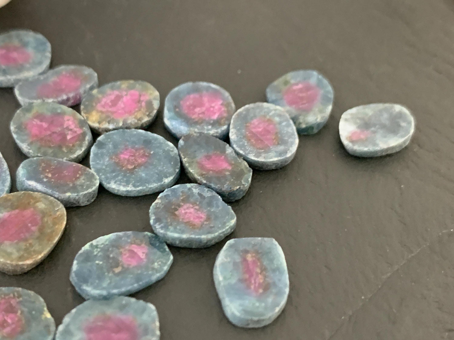 Watermelon Ruby 10mm long slice/W427