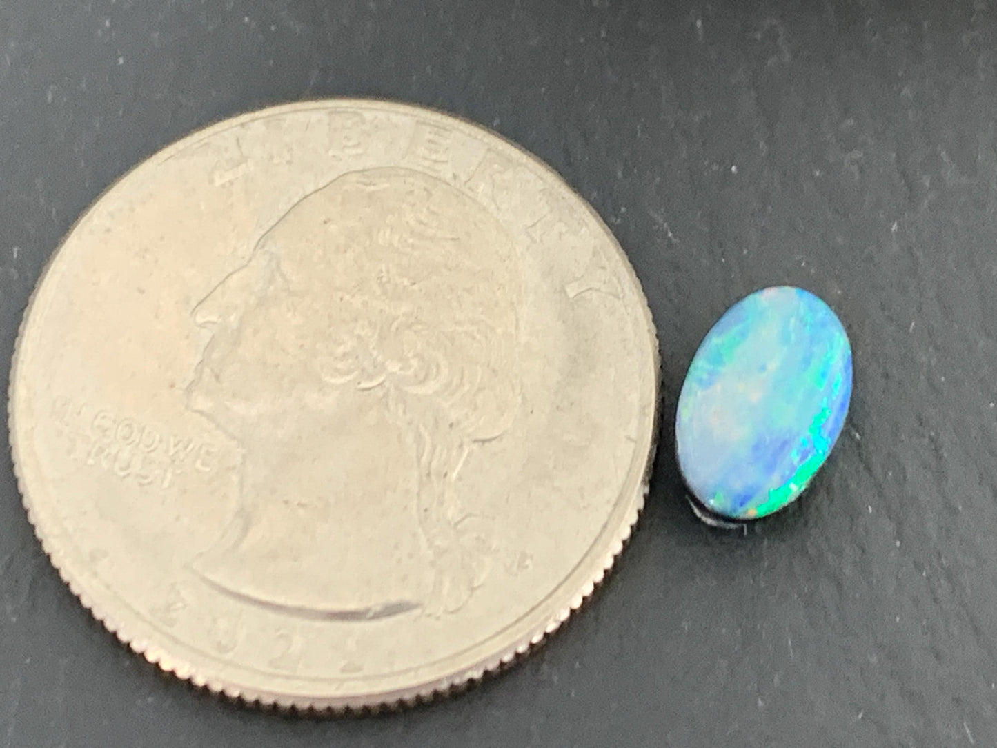 Australian Opal doublet 6x9x3.5mm cabochon