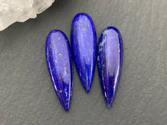 Lapis Lazuli pear 8x25mm Cabochon - Calibrated cabochons