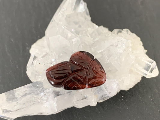 Carved Tourmaline 10x15x3mm cabochon