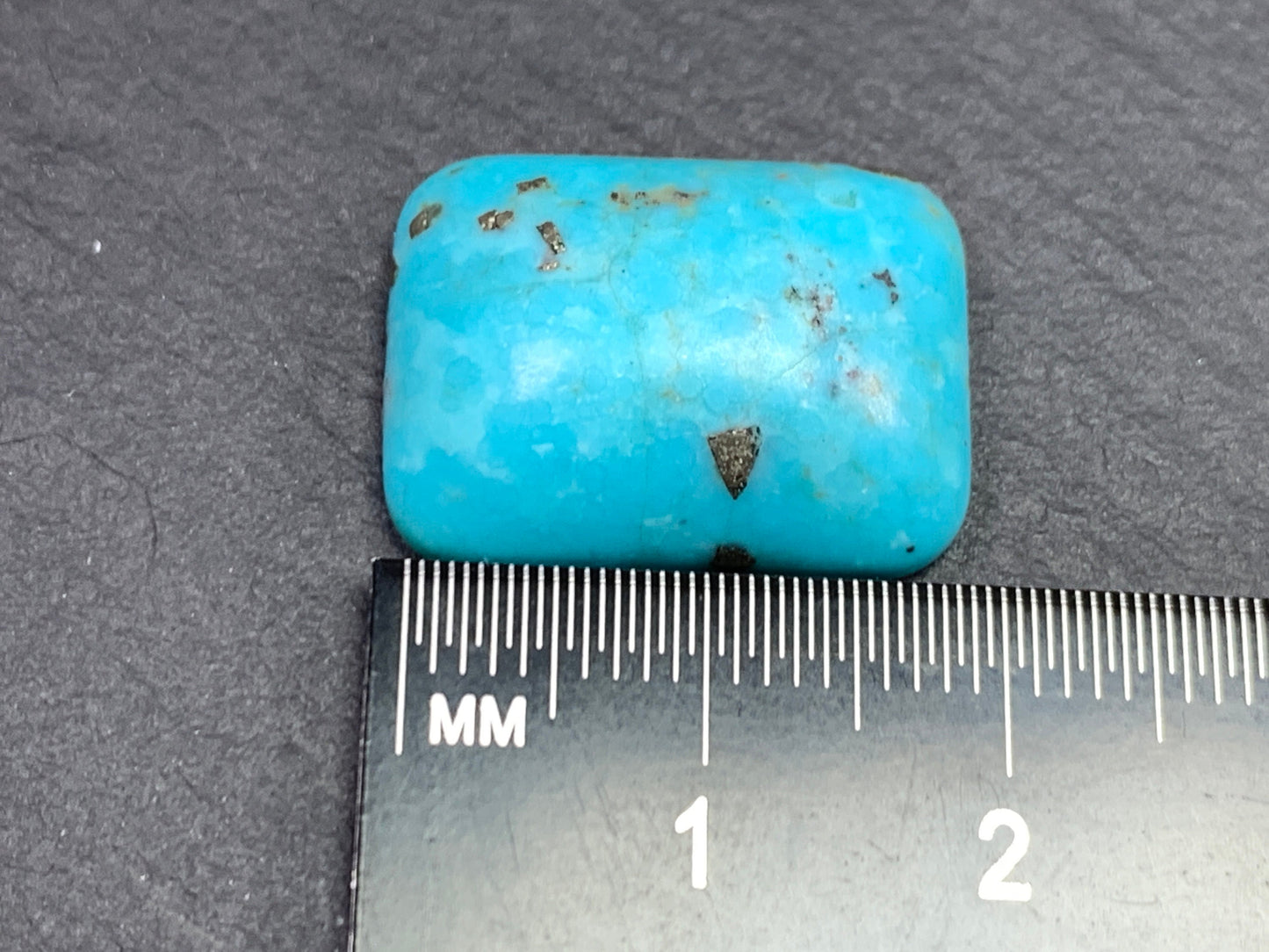 Turquoise rectangle 15x20mm cabochon