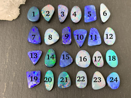 Australian Opal doublet 9-11mm cabochon