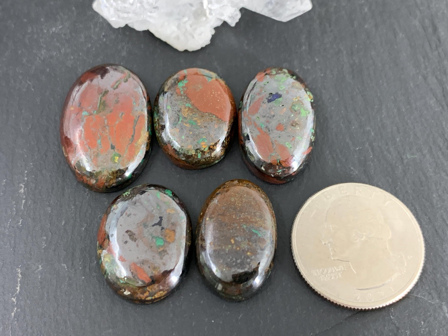 Azurmalachite cabochon/W373-4