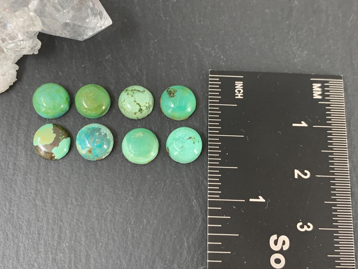 Tibetan Turquoise round 7mm cabochon