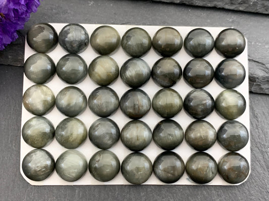 Eagle Eye round 10mm cabochon - Calibrated cabochons