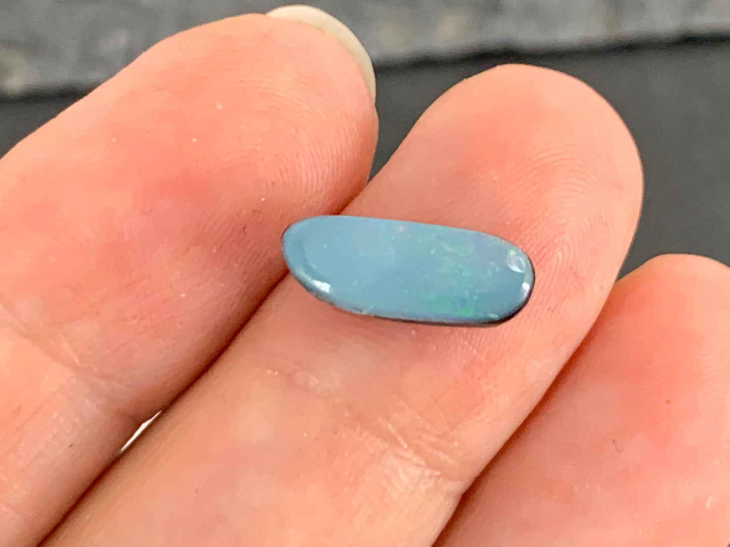 Australian Opal doublet 5x12x4mm cabochon