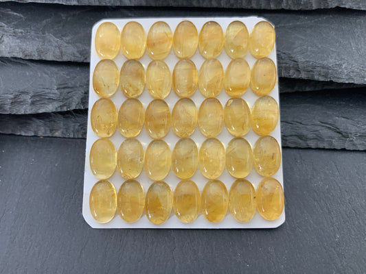 Citrine oval 8x12mm cabochon - Calibrated cabochons