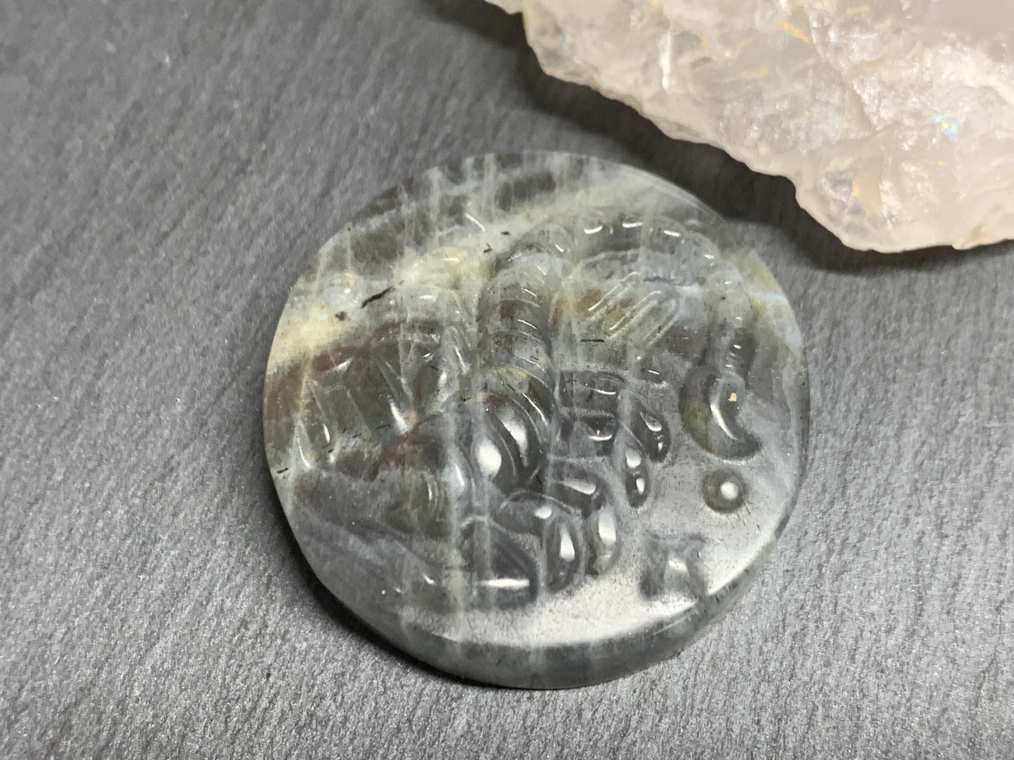 Scorpio Purple Labradorite Zodiac Signs - Zodiac Constellations Carving