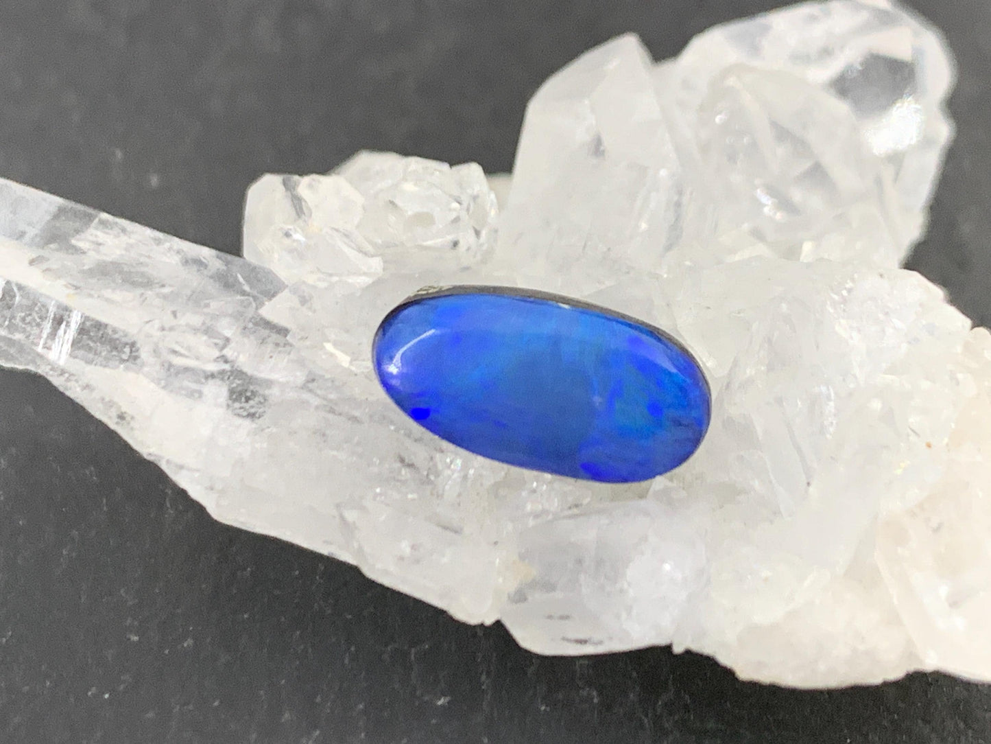 Australian Opal doublet 6x11x4mm cabochon