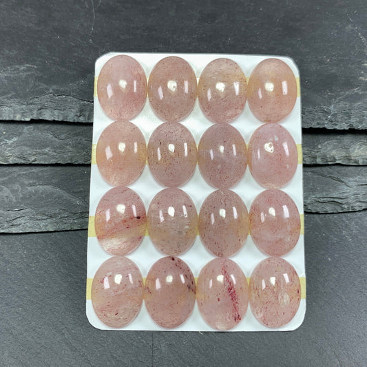 Red Sunstone oval 15x20mm Cabochon - Calibrated cabochons