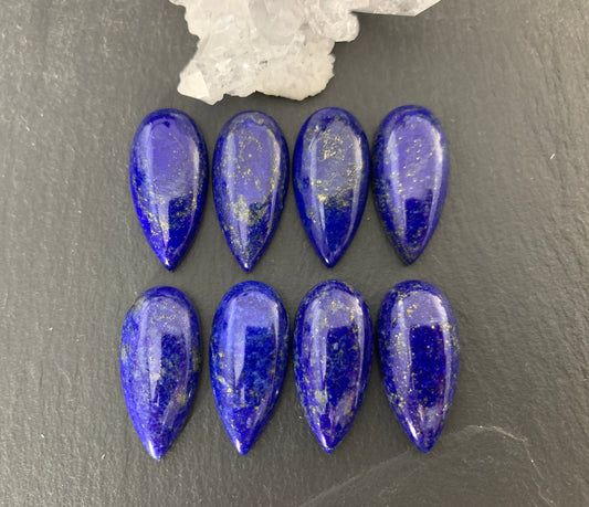 Lapis Lazuli pear 12x25mm cabochon - Calibrated cabochons