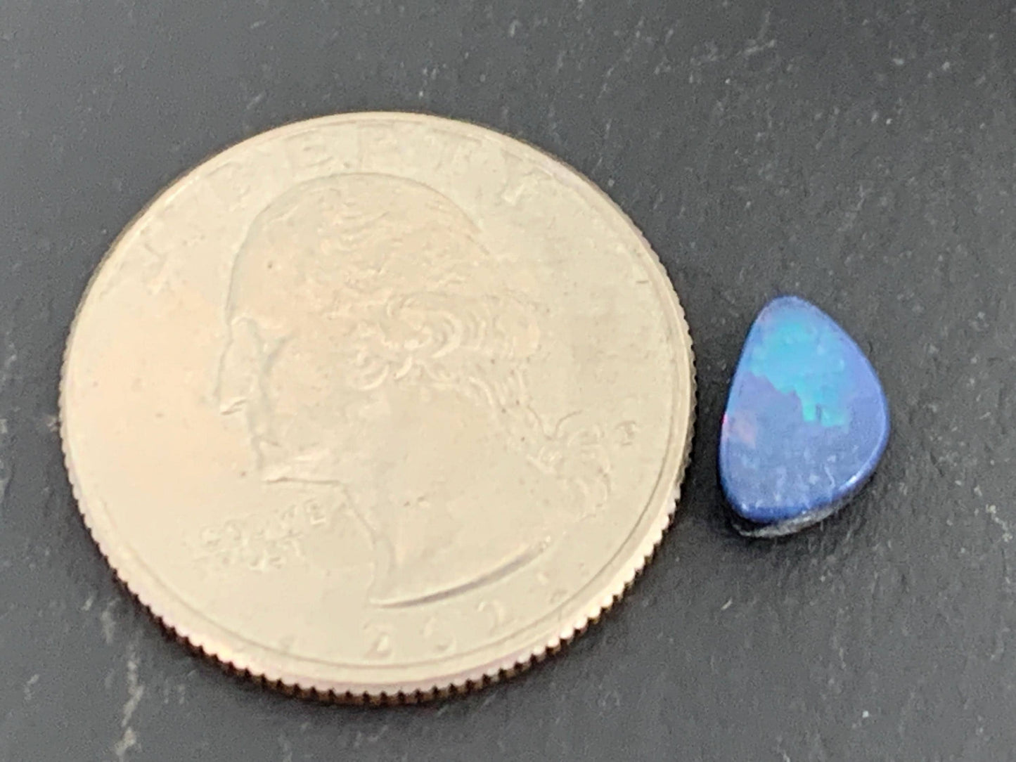 Australian Opal doublet 6x9x3mm cabochon