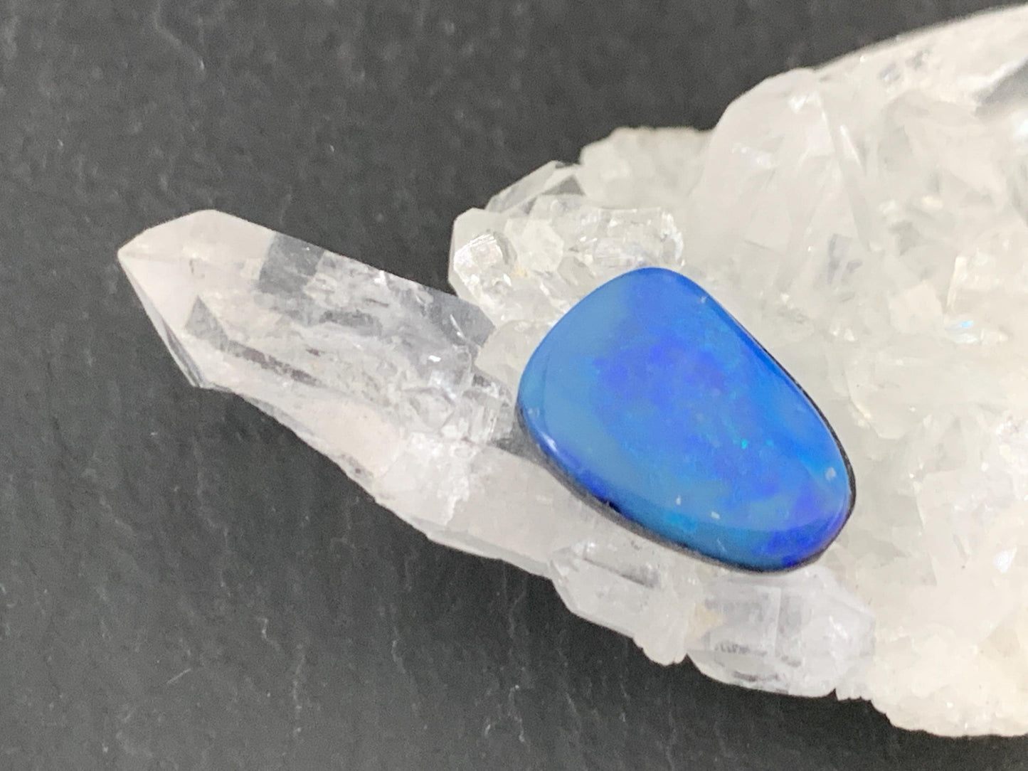 Australian Opal doublet 9x13x4.5mm cabochon