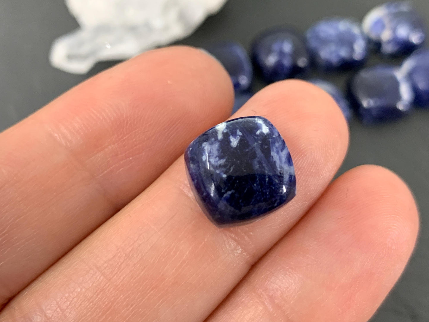 Sodalite square 12mm cabochon