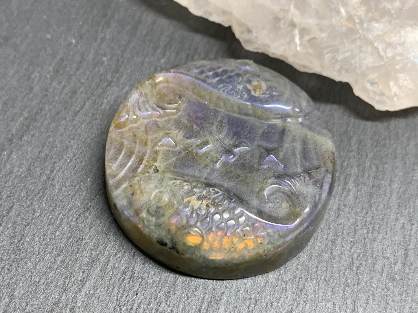 Pieces Purple Labradorite Zodiac Signs - Zodiac Constellations Carving