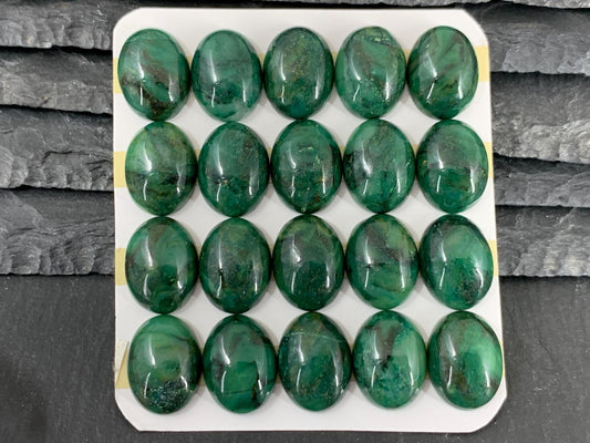 African Jade oval 12x16mm cabochon - Calibrated cabochons