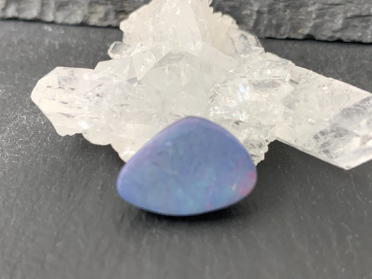 Australian Opal doublet 11x14x4mm cabochon