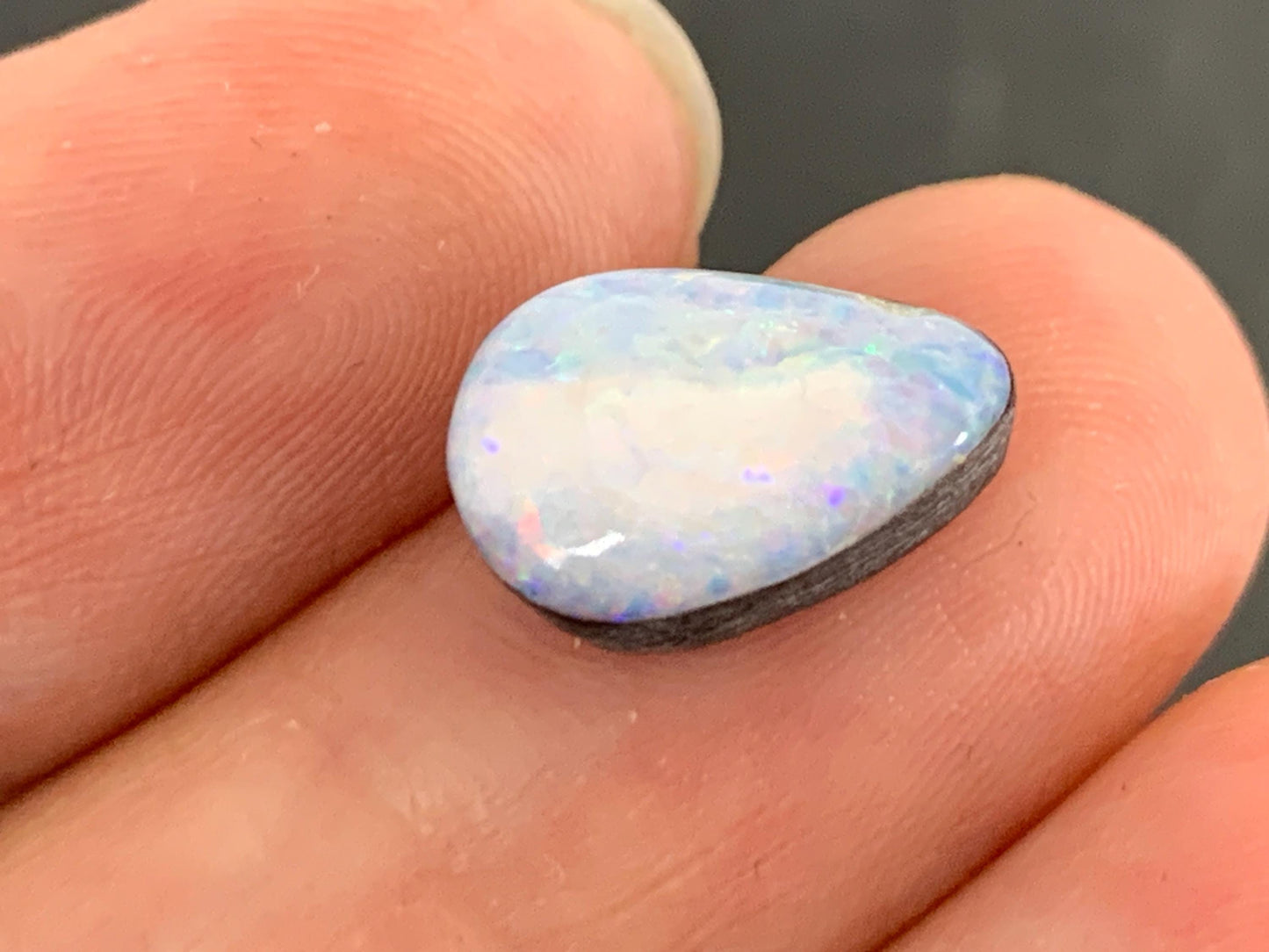 Australian Opal doublet 8x12x5mm cabochon