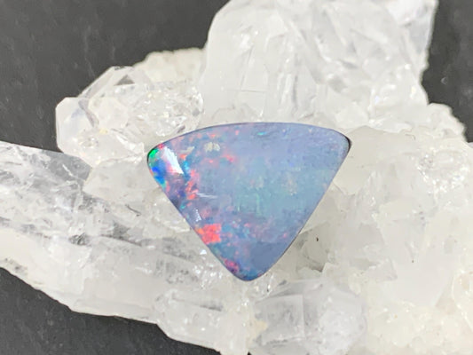 Australian Opal Doublet Cabochon 10x10x4mm - Natural Free Form Gemstone