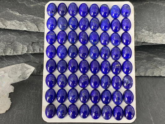 Lapis Lazuli oval 6x8mm cabochon - Calibrated acbochons