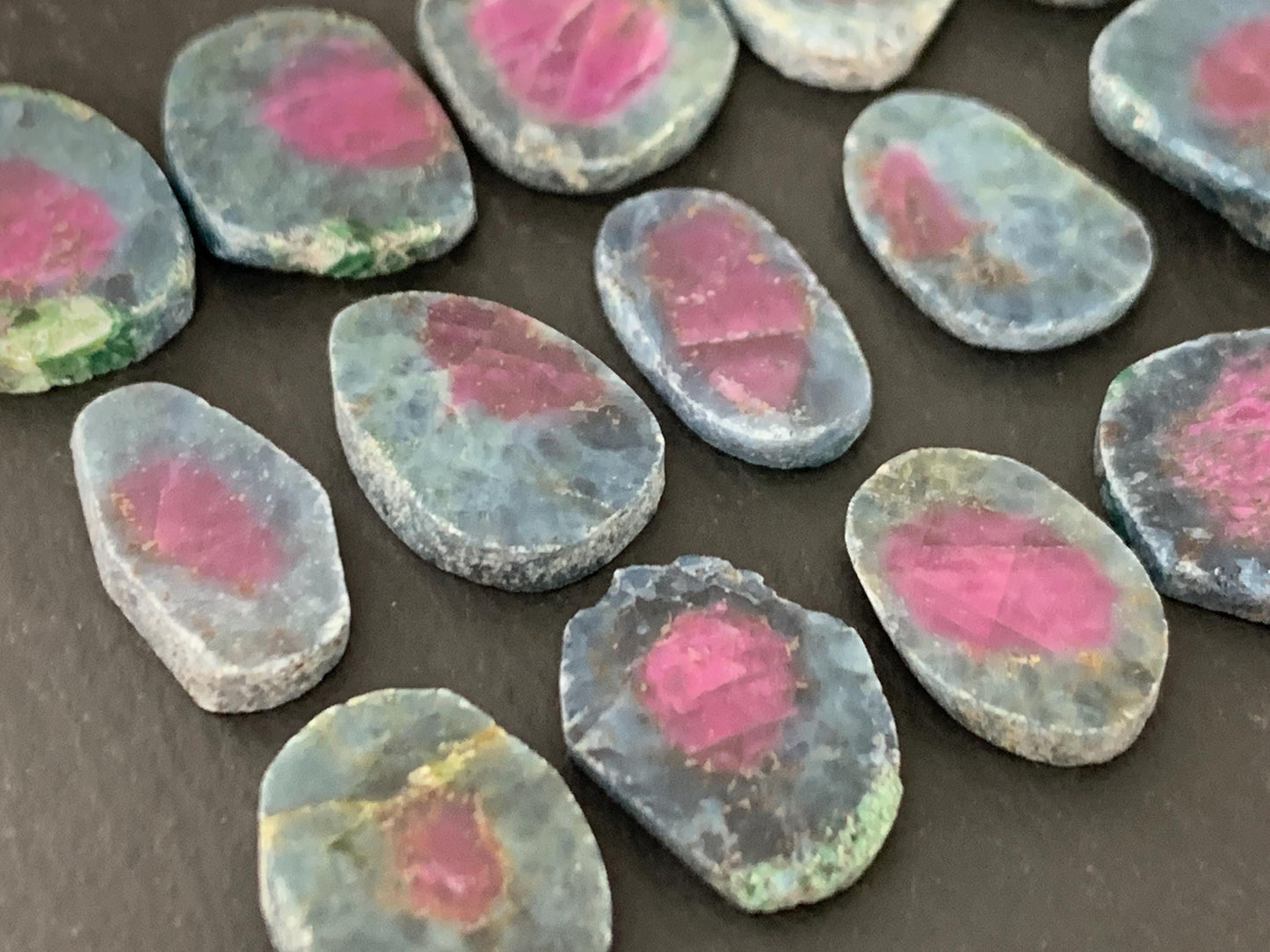 Watermelon Ruby 13mm long slice - free form