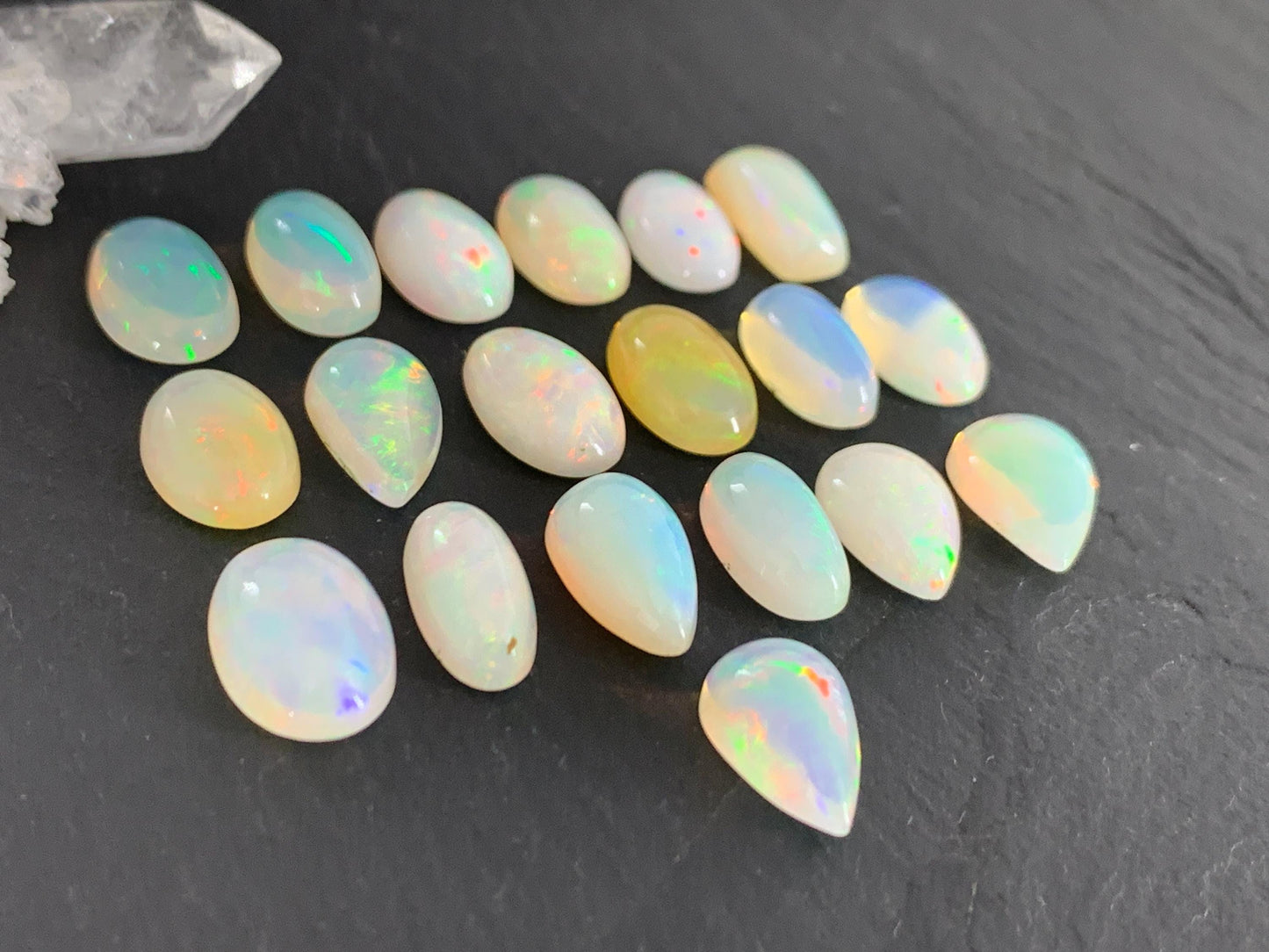 Ethiopian Opal 11-12mm long cabochon