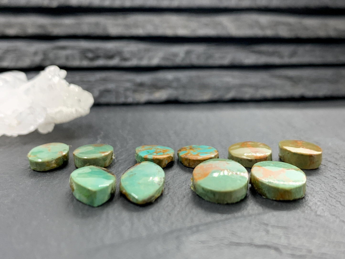 Tibetan Turquoise Pair Cabochon