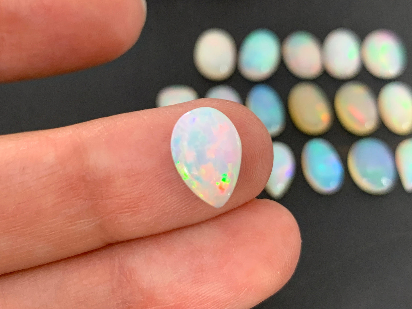 Ethiopian Opal 11mm long cabochon