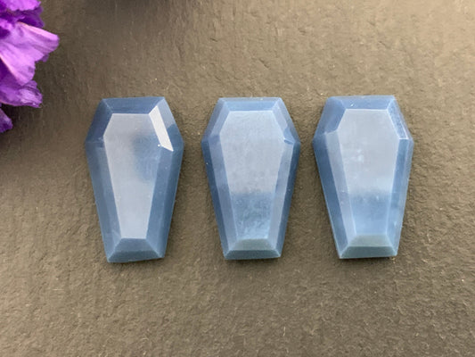 Blue Opal Coffin 10x16mm cabochon