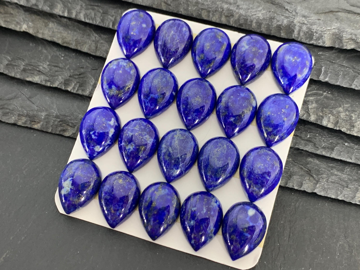 Lapis Lazuli pear 13x18mm cabochon - Calibrated cabochons