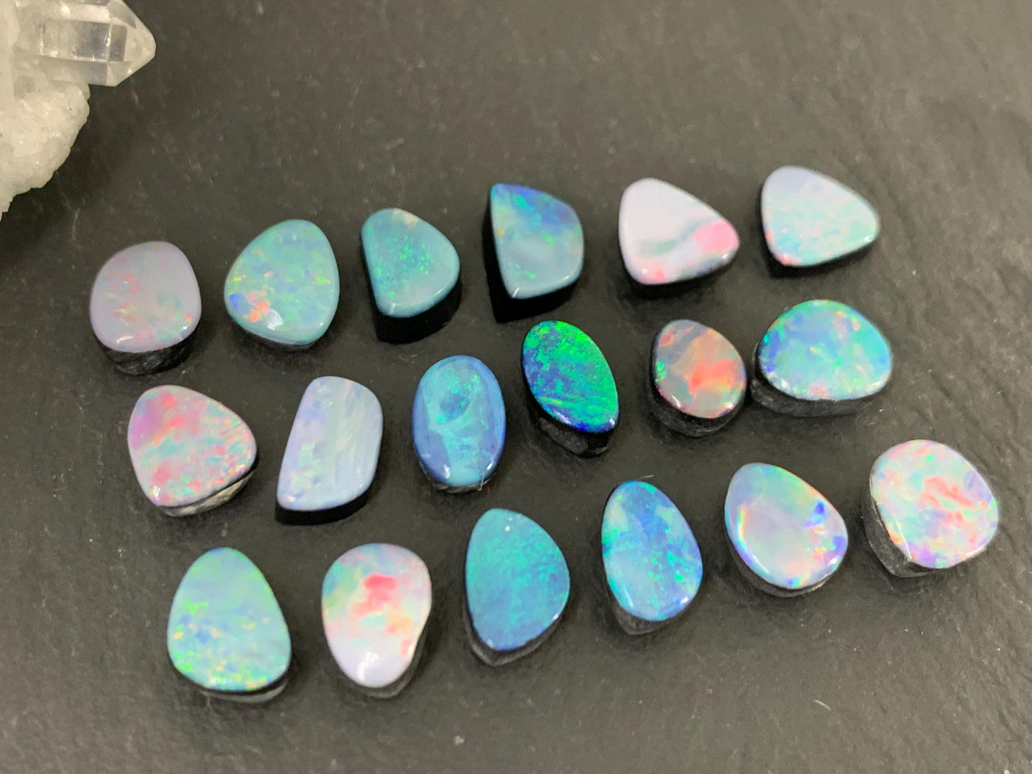 Australian Opal Doublet 6-8mm long cabochon - Select your cabochon