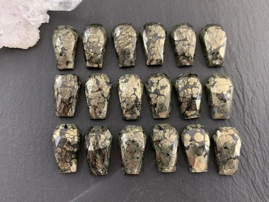 Marcasite Agate coffin 10x16mm cabochon | select your cabochon
