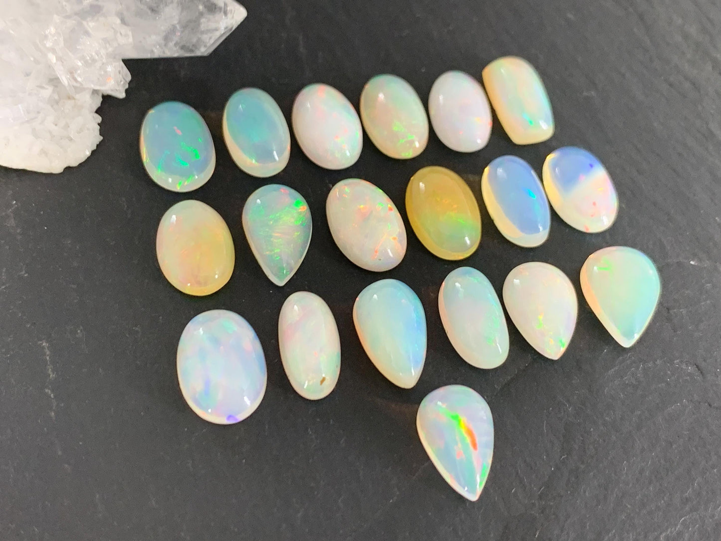 Ethiopian Opal 11-12mm long cabochon