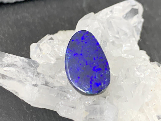Australian Opal Doublet Natural Cabochon 9x14x4mm Free Form Opal Gem