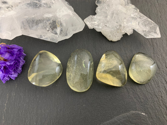 Libyan Desert Glass 18-24mm long cabochon