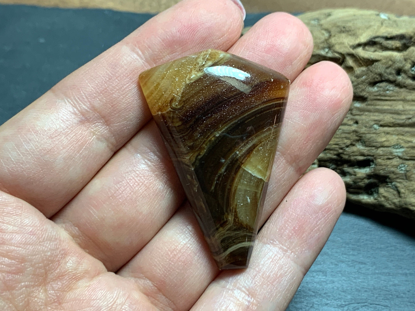 Aragonite cabochon 45x31x8mm - free form Aragonite